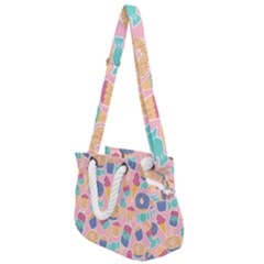 Ice Cream Donut Sweets Candie Rope Handles Shoulder Strap Bag by Apenda