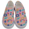 Ice Cream Donut Sweets Candie Men s Canvas Slip Ons View1