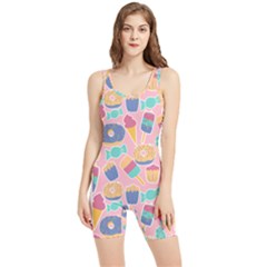 Ice Cream Donut Sweets Candie Women s Wrestling Singlet