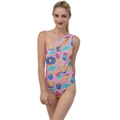 Ice Cream Donut Sweets Candie To One Side Swimsuit