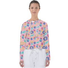 Ice Cream Donut Sweets Candie Women s Slouchy Sweat