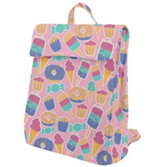 Ice Cream Donut Sweets Candie Flap Top Backpack