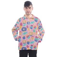 Ice Cream Donut Sweets Candie Men s Half Zip Pullover