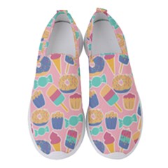 Ice Cream Donut Sweets Candie Women s Slip On Sneakers