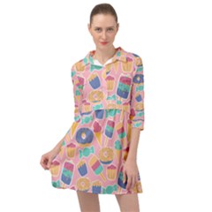 Ice Cream Donut Sweets Candie Mini Skater Shirt Dress