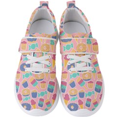 Ice Cream Donut Sweets Candie Men s Velcro Strap Shoes