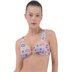 Ice Cream Donut Sweets Candie Ring Detail Bikini Top