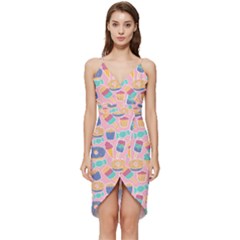 Ice Cream Donut Sweets Candie Wrap Frill Dress