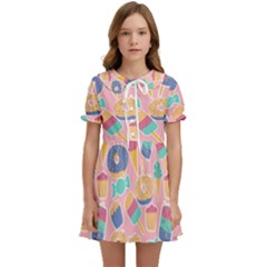 Ice Cream Donut Sweets Candie Kids  Sweet Collar Dress