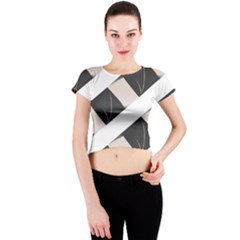 A Minimalist Pattern With Simple Lines And Shapes, Creating A Clean And Modern Aesthetic 07 Crew Neck Crop Top