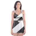 A Minimalist Pattern With Simple Lines And Shapes, Creating A Clean And Modern Aesthetic 07 Skater Dress Swimsuit View1