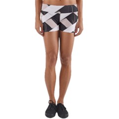 A Minimalist Pattern With Simple Lines And Shapes, Creating A Clean And Modern Aesthetic 07 Yoga Shorts