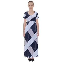 A Minimalist Pattern With Simple Lines And Shapes, Creating A Clean And Modern Aesthetic 07 High Waist Short Sleeve Maxi Dress