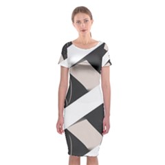 A Minimalist Pattern With Simple Lines And Shapes, Creating A Clean And Modern Aesthetic 07 Classic Short Sleeve Midi Dress