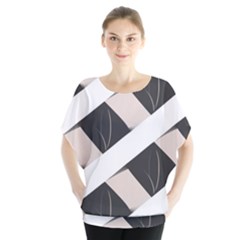 A Minimalist Pattern With Simple Lines And Shapes, Creating A Clean And Modern Aesthetic 07 Batwing Chiffon Blouse