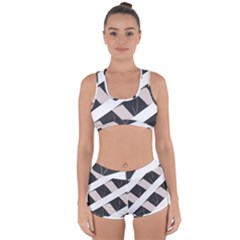 A Minimalist Pattern With Simple Lines And Shapes, Creating A Clean And Modern Aesthetic 07 Racerback Boyleg Bikini Set