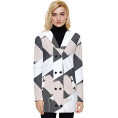 A Minimalist Pattern With Simple Lines And Shapes, Creating A Clean And Modern Aesthetic 07 Button Up Hooded Coat 