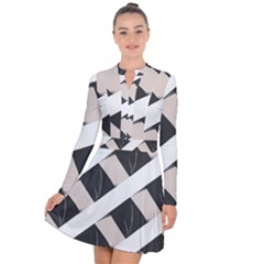 A Minimalist Pattern With Simple Lines And Shapes, Creating A Clean And Modern Aesthetic 07 Long Sleeve Panel Dress