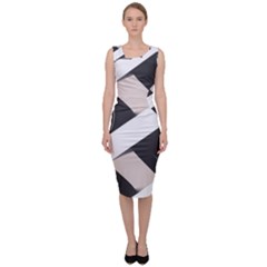 A Minimalist Pattern With Simple Lines And Shapes, Creating A Clean And Modern Aesthetic 07 Sleeveless Pencil Dress