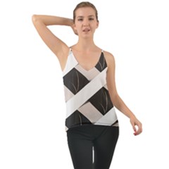 A Minimalist Pattern With Simple Lines And Shapes, Creating A Clean And Modern Aesthetic 07 Chiffon Cami