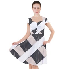 A Minimalist Pattern With Simple Lines And Shapes, Creating A Clean And Modern Aesthetic 07 Cap Sleeve Midi Dress