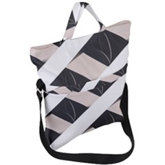 A Minimalist Pattern With Simple Lines And Shapes, Creating A Clean And Modern Aesthetic 07 Fold Over Handle Tote Bag