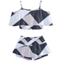 A Minimalist Pattern With Simple Lines And Shapes, Creating A Clean And Modern Aesthetic 07 Kids  Off Shoulder Skirt Bikini View1