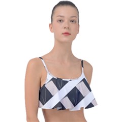 A Minimalist Pattern With Simple Lines And Shapes, Creating A Clean And Modern Aesthetic 07 Frill Bikini Top