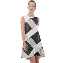 A Minimalist Pattern With Simple Lines And Shapes, Creating A Clean And Modern Aesthetic 07 Frill Swing Dress