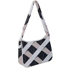 A Minimalist Pattern With Simple Lines And Shapes, Creating A Clean And Modern Aesthetic 07 Zip Up Shoulder Bag