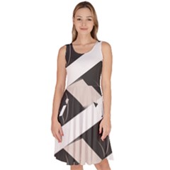 A Minimalist Pattern With Simple Lines And Shapes, Creating A Clean And Modern Aesthetic 07 Knee Length Skater Dress With Pockets