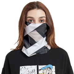 A Minimalist Pattern With Simple Lines And Shapes, Creating A Clean And Modern Aesthetic 07 Face Covering Bandana (two Sides)