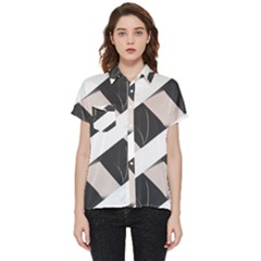 A Minimalist Pattern With Simple Lines And Shapes, Creating A Clean And Modern Aesthetic 07 Short Sleeve Pocket Shirt