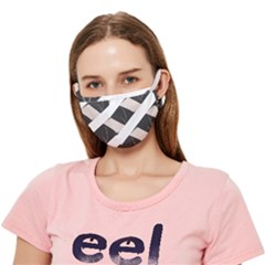 A Minimalist Pattern With Simple Lines And Shapes, Creating A Clean And Modern Aesthetic 07 Crease Cloth Face Mask (adult)