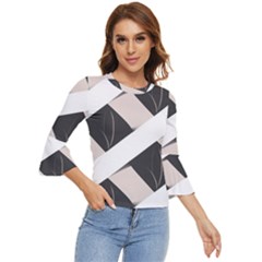 A Minimalist Pattern With Simple Lines And Shapes, Creating A Clean And Modern Aesthetic 07 Bell Sleeve Top