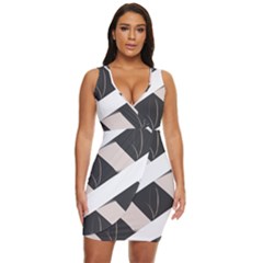 A Minimalist Pattern With Simple Lines And Shapes, Creating A Clean And Modern Aesthetic 07 Draped Bodycon Dress