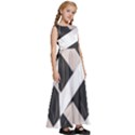 A Minimalist Pattern With Simple Lines And Shapes, Creating A Clean And Modern Aesthetic 07 Kids  Satin Sleeveless Maxi Dress View3