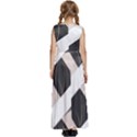 A Minimalist Pattern With Simple Lines And Shapes, Creating A Clean And Modern Aesthetic 07 Kids  Satin Sleeveless Maxi Dress View4