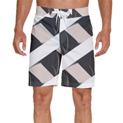 A Minimalist Pattern With Simple Lines And Shapes, Creating A Clean And Modern Aesthetic 07 Men s Beach Shorts