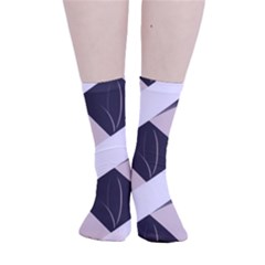 A Minimalist Pattern With Simple Lines And Shapes, Creating A Clean And Modern Aesthetic 07 Smooth Crew Length Tube Socks