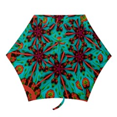  Mini Folding Umbrella Red Blue