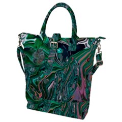 Malachite  Buckle Top Tote Bag