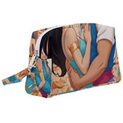 Aladin & Jasmine Wall Art Wristlet Pouch Bag (large)