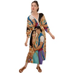 Aladin & Jasmine Wall Art Grecian Style  Maxi Dress