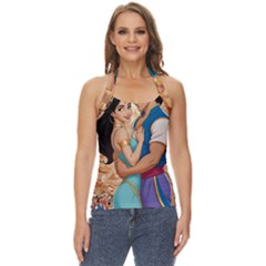 Aladin & Jasmine Wall Art Basic Halter Top