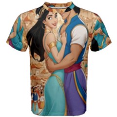 Aladin & Jasmine Wall Art Men s Cotton T-shirt