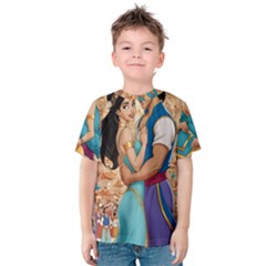 Aladin & Jasmine Wall Art Kids  Cotton T-shirt