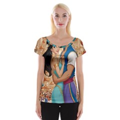 Aladin & Jasmine Wall Art Cap Sleeve Top