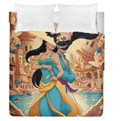 Aladin & Jasmine Disney Duvet Cover Double Side (queen Size) by Project51