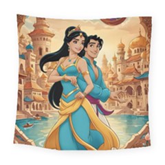 Aladin & Jasmine Disney Square Tapestry (large)